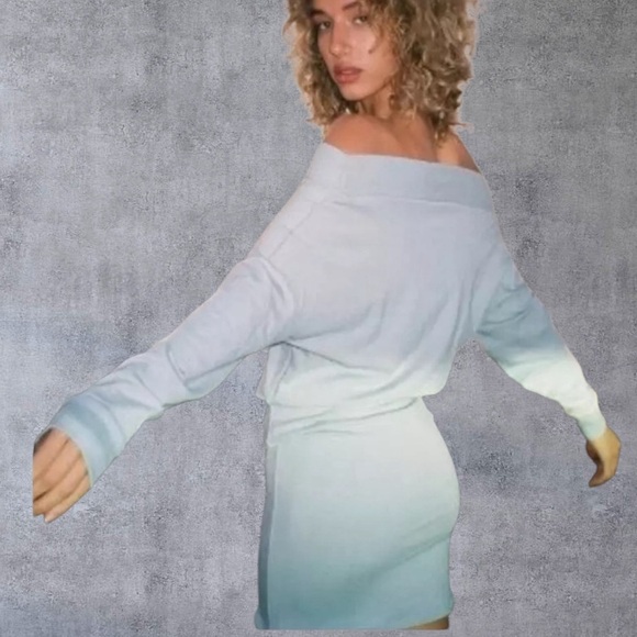 INDAH Baby Ruth Bamboo Blend Off-Shoulder Mini Dress – Size‎ Small - Picture 3 of 8